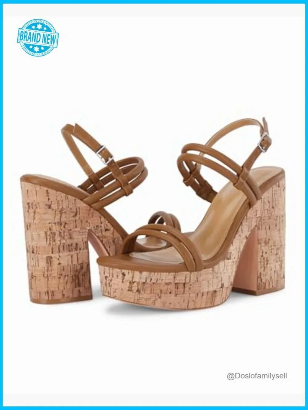 Wedge Sandals Open Toe Platform Slingback Ankle Strap Chunky Heel Dressy Summer